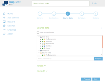 Duplicati on Ubuntu 18.04