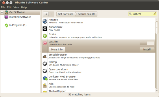 Installing Last.fm in Ubuntu