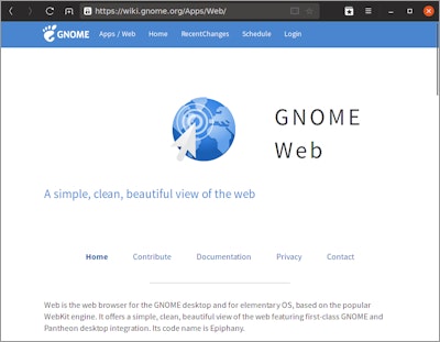 GNOME Web Browser auf Ubuntu 19.04